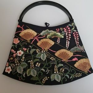 Embroidered evening bag